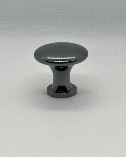 (12 Pack) 7/8" Delano Button Knob Black Nickel