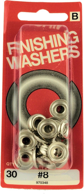 (12 Pack) #8 Finishing Washers - 30 Pack