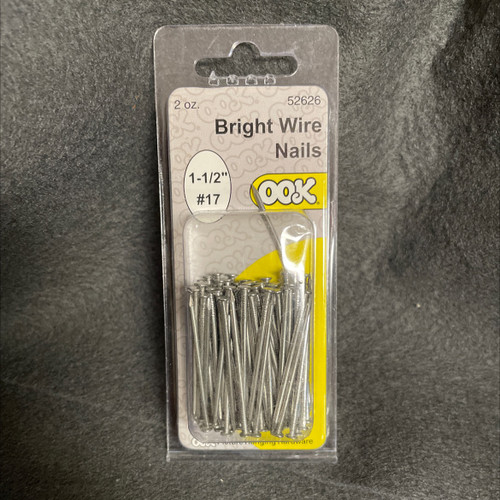 (12 Pack) Case Lot (60) 17 x 1-1/2" Brightwire Nails