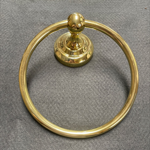 (12 Pack) Towel Ring Polished Brass