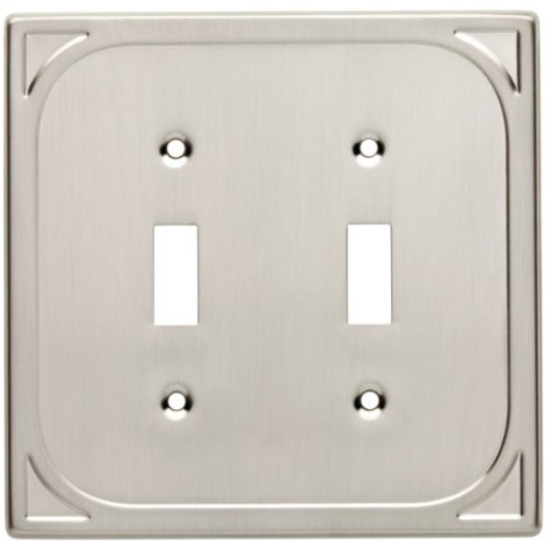 Satin Nickel Double Switch Wall Plate
L-144406