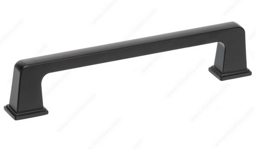 Richelieu Transitional Metal Pull - 8695 - Matte Black - 128 mm