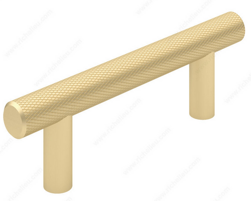 Richelieu Modern Metal Pull - 3060 - Satin Brass - 76 mm