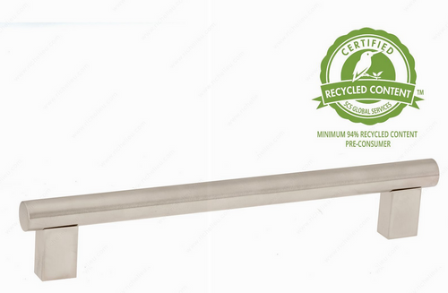 Richelieu Modern Brass Pull - 53655 - Brushed Nickel - 8 in