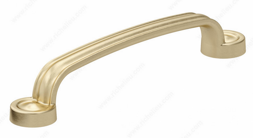 Richelieu Traditional Metal Pull - 8855 - Satin Brass - 128 mm