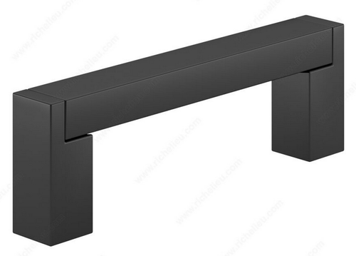 Richelieu Modern Metal and Aluminum Pull - 801 - Matte Black - 96 mm