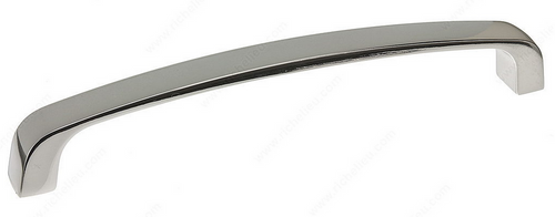 Richelieu Modern Metal Pull - 820 - Polished Nickel - 128 mm