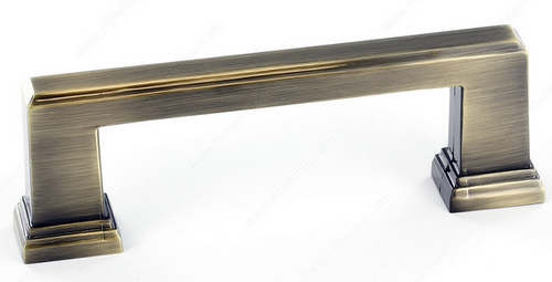 Richelieu Transitional Metal Pull - 795 - Antique English - 96 mm