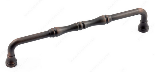 Richelieu Traditional Metal Pull - 740 - Brushed Oil-Rubbed Bronze - 160 mm