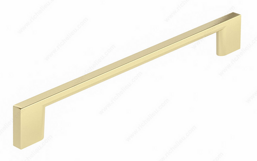 Richelieu Modern Metal Pull - 8160 - Satin Brass - 192 mm