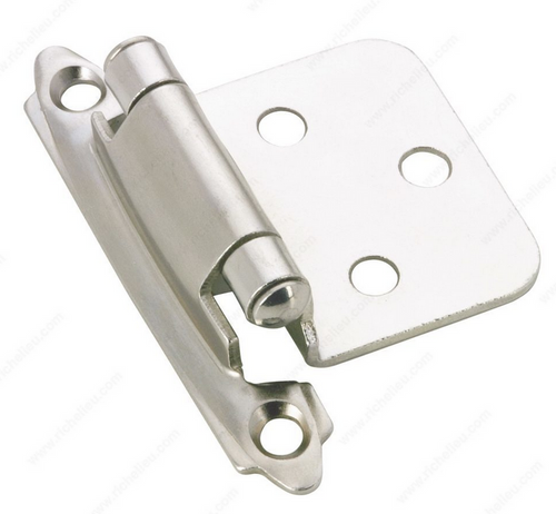 Richelieu Semi-Concealed Self-Closing Hinge - 134 - Brushed Chrome