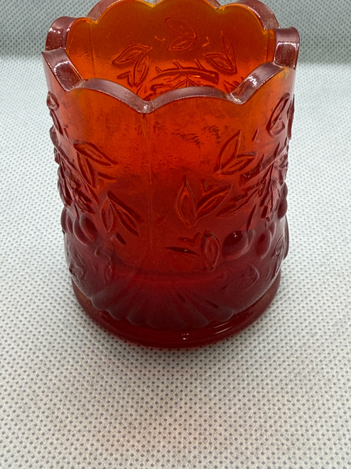 Cherry Toothpick Holder Red