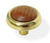 Bright Brass Knob with Wood Insert
K31-P2568BP