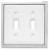 White Ceramic with Chrome Wall Plate
