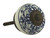 White Ceramic Knob with Antique Bronze Rosette
DL-BLRDANT-001