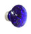 Cobalt Blue and Satin Nickel Knob