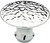 Hammered Polished Chrome Knob