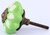 Green and White Ceramic Knob