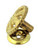 Solid Polished Brass Knob with Backplate