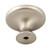 Brushed Pewter Knob with Bisque Ceramic Center