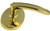 Brass Locking Door Lever Set