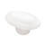 White Oval Ceramic Knob
