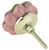 Pink with Yellow and Blue Ceramic Knob