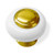 Polished Brass and White Porcelain Knob
AM-14507WPB