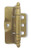 Wrap-Around Single Hinge for 3/4" Doors Non-Mortise Burnished Brass  2 1/4"