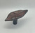 2" Windsor Leaf knob Weathered Antique Bronze