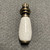 white and antique brass drop pull
P3764-CRKAB