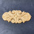 5-1/2" x 2-7/8" Birch Wood Scrolled Plume Applique