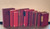 Decorative Book Stack of 9 Red Books