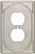 Satin Nickel Single Duplex Wall Plate
L-144422