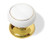 White Ceramic Knob with Polished Brass Base
LQ-P59012C-W-C