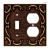 Sponged Copper Wall Plate
L-64275