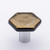 Sietto Hexagon irid gold black knob with polished chrome base