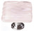 Sietto Glacier rose knob with polished chrome base