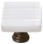 Sietto Reed white knob with oil rubbed bronze base