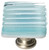 Sietto Reed light aqua knob with satin nickel base