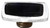 Sietto Reflective black long knob with oil rubbed bronze base