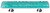 Sietto Glacier aqua pull with polished chrome base