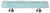 Sietto Glacier light aqua pull with polished chrome base