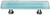 Sietto Reed light aqua pull with polished chrome base