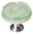 Sietto Glacier spruce green round knob with polished chrome base