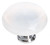 Sietto Cirrus white round knob with polished chrome base