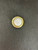 1-1/4" Avante White Insert Knob Brass Plated