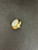1-1/4" Avante White Insert Knob Brass Plated
