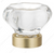 Eclectic Crystal and Metal Knob - 1007