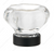 Richelieu Eclectic Crystal and Metal Knob - 1007 - Clear, Matte Black - 34.5 mm